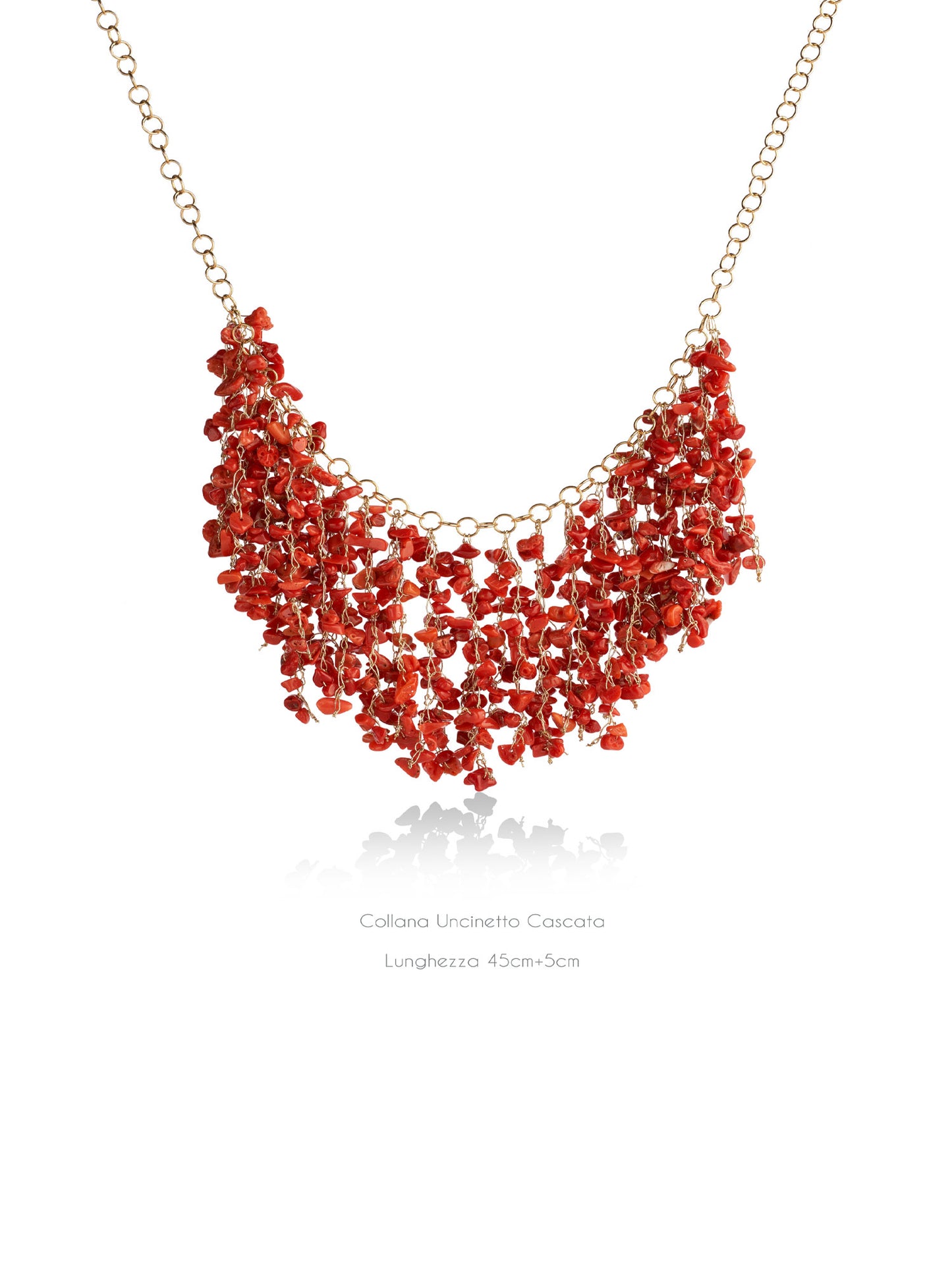 COLLANA UNCINETTO CORALLO