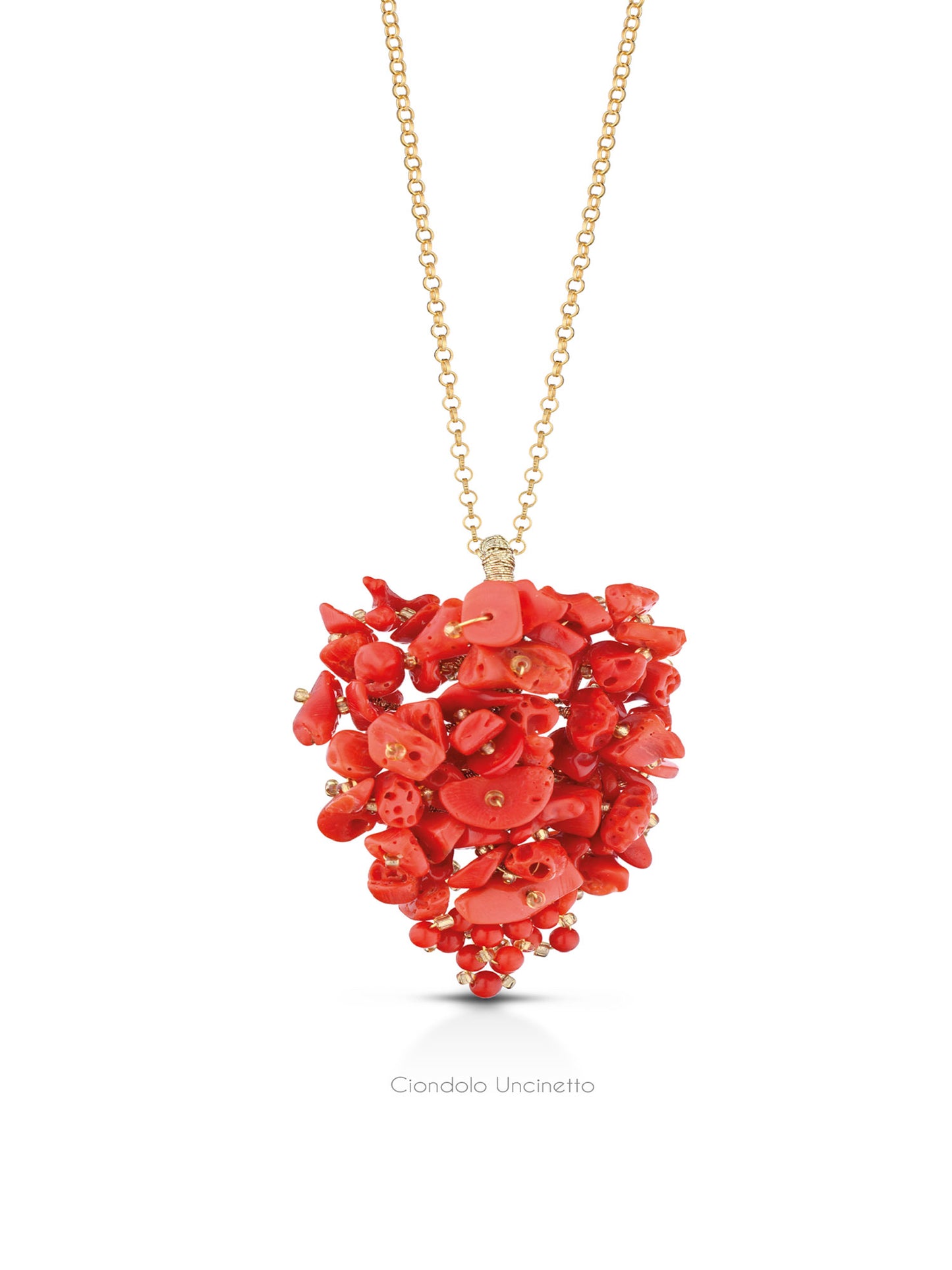COLLANA GRAPPOLO CORALLO