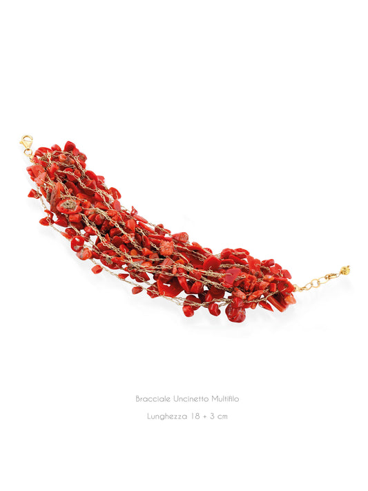BRACCIALE UNCINETTO DI CORALLO