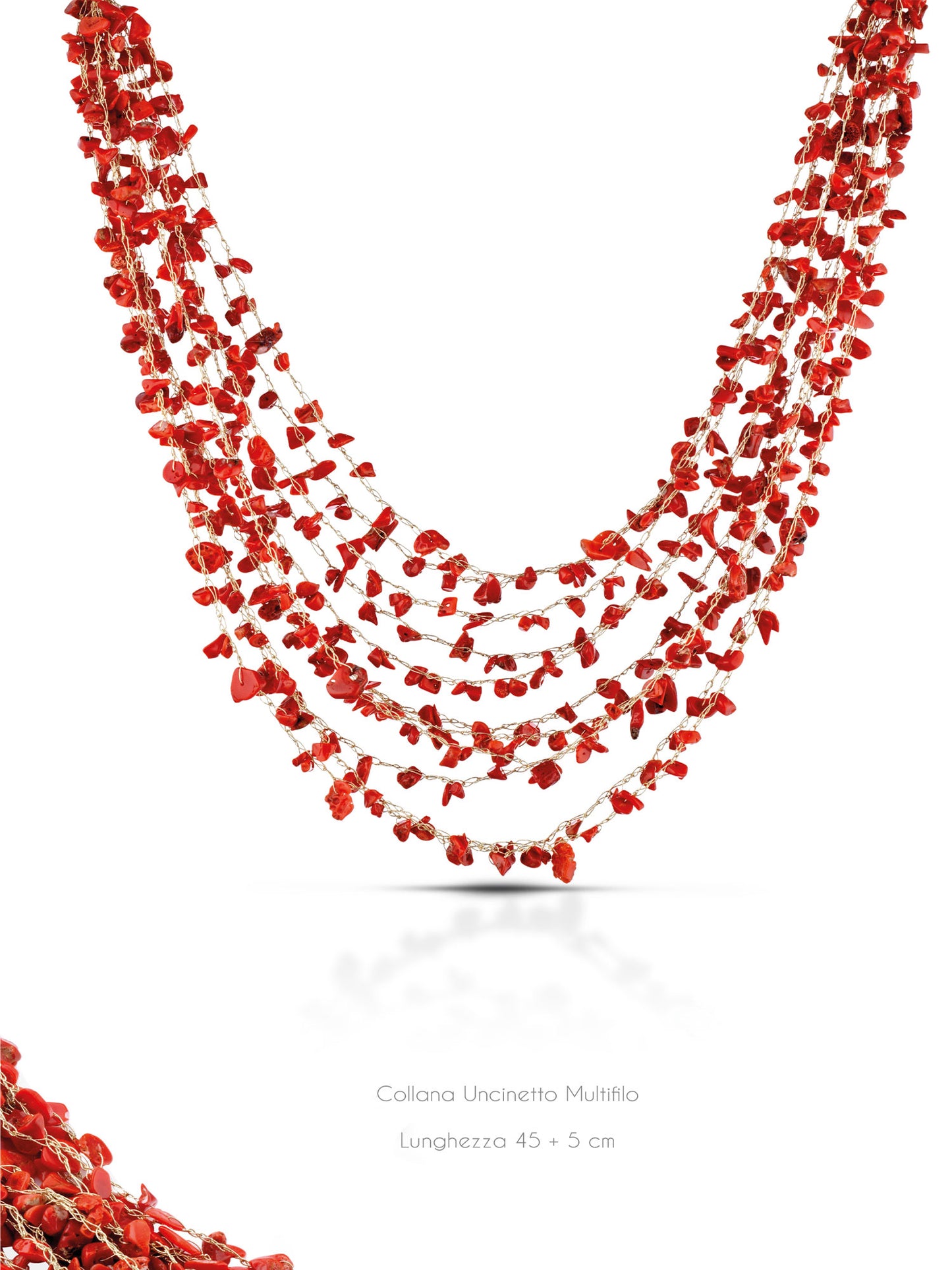 COLLANA UNCINETTO CORALLO