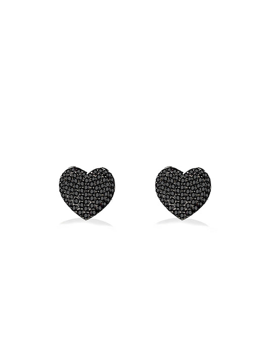 ORECCHINO BLACK HEART